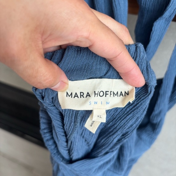 Mara Hoffman Linny Dress in Blue Tencel Lyocell, Size XL - Picture 15 of 16